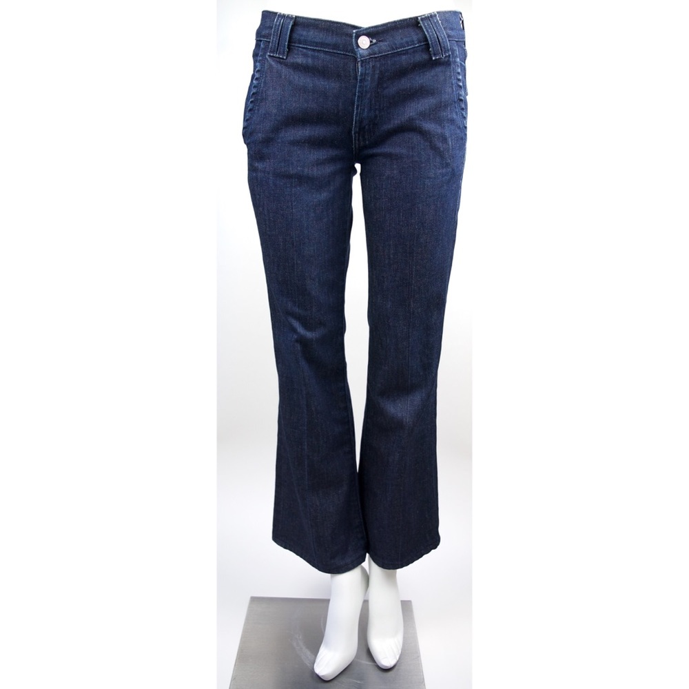 7 For All Mankind Flare Cropped Blue Jean Pants 27